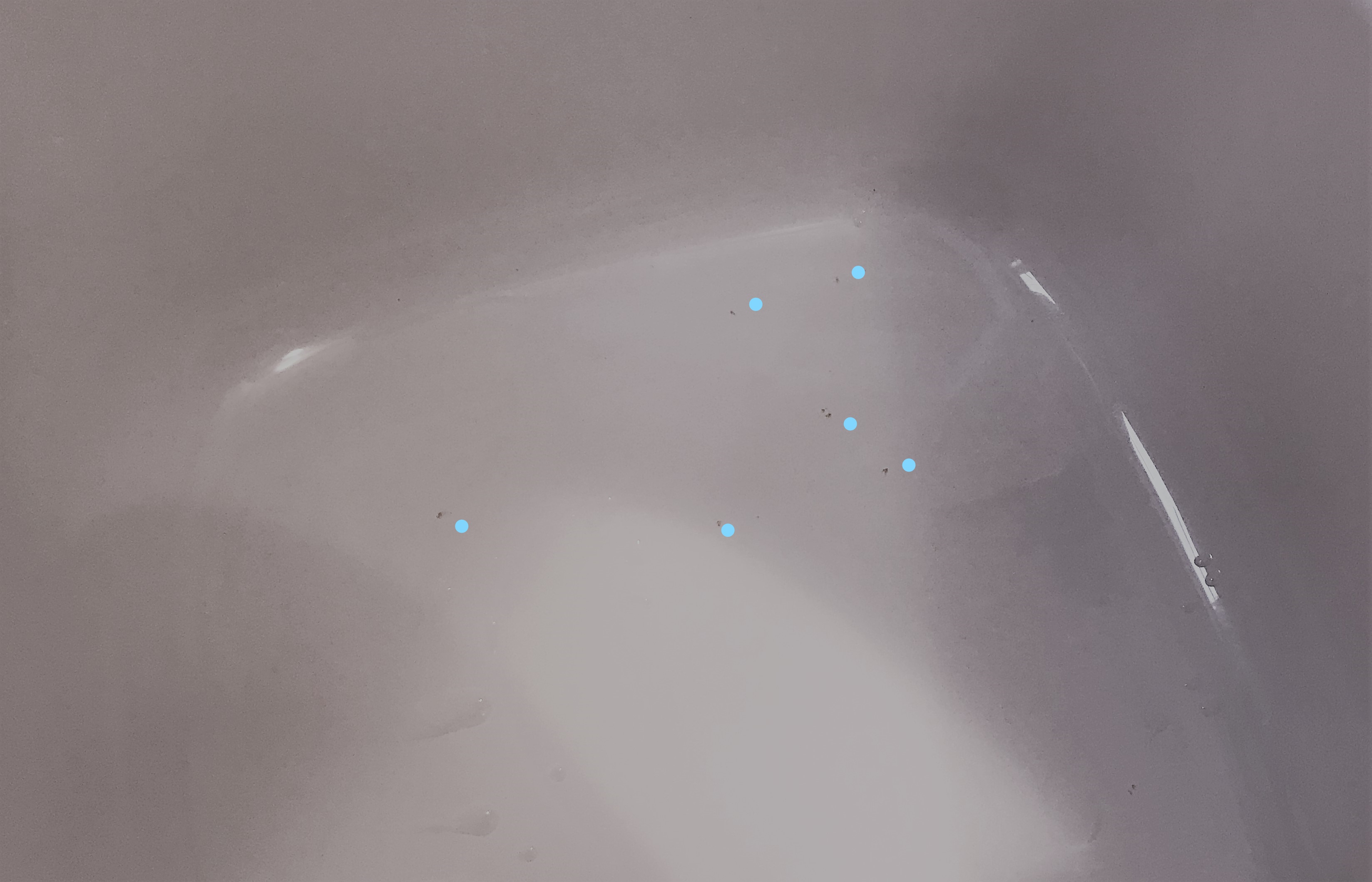 浴槽のサビ汚れ